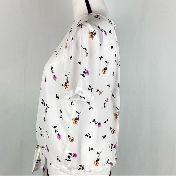 Madewell Short Sleeve Button Down Back Blouse Size Small - Picture 3 of 8